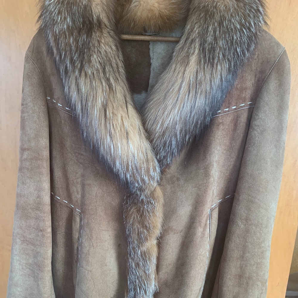 Sheepskin coat /suede